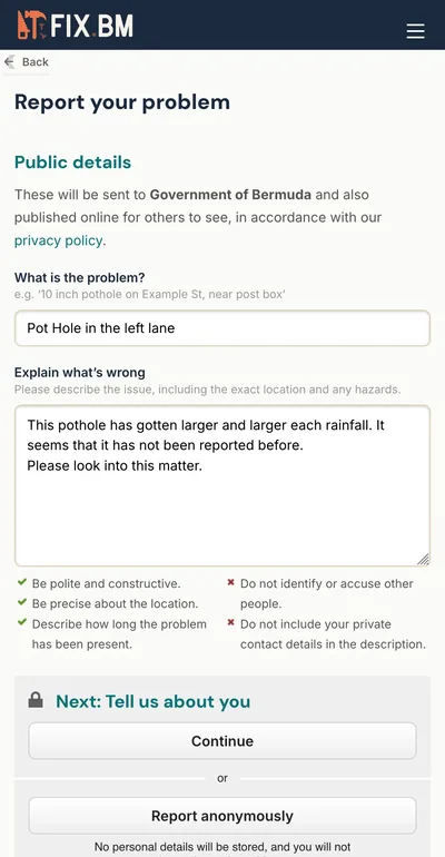 fix.bm photo upload - mobile