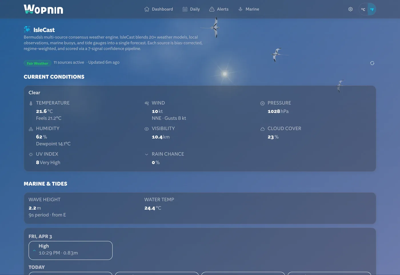 Wopnin consensus engine - desktop