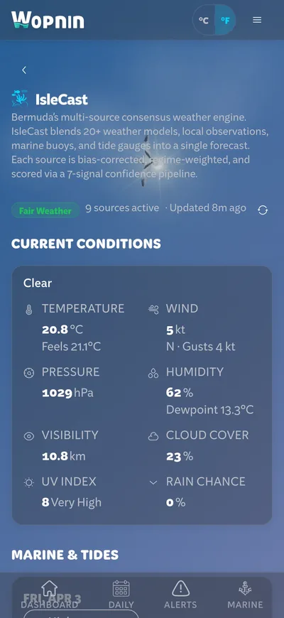 Wopnin consensus engine - mobile